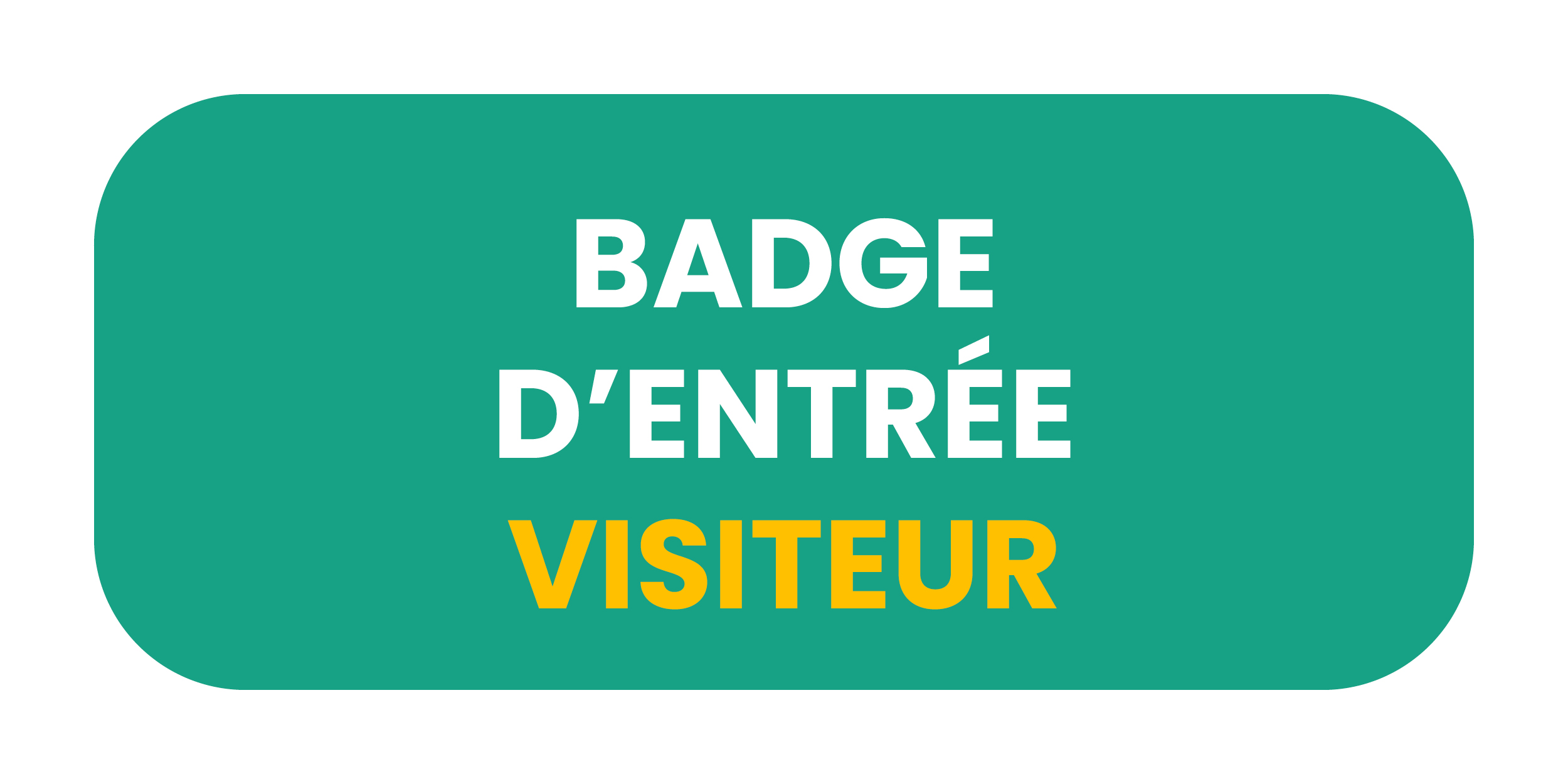 badge d'entrée visiteur
